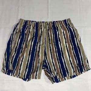 Vintage Activewear Givenchy Striped Swim Trunks